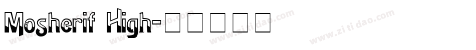 Mosherif High字体转换